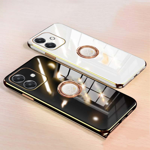 Capa Para Oppo A40 4g Galvanoplastia 6d Anel