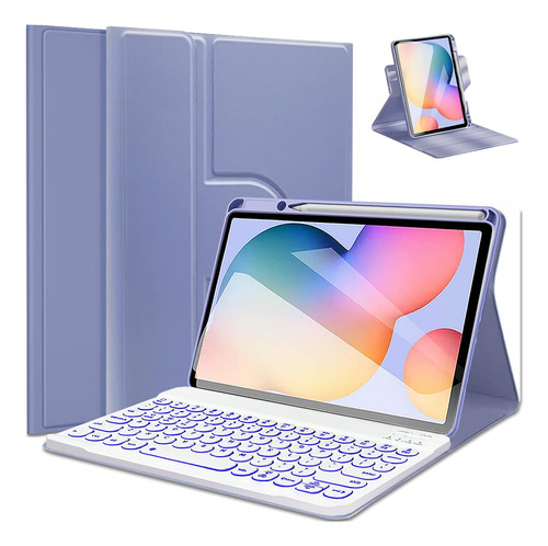 Funda Con Teclado Retroiluminado Samsung Galaxy Tab S6 Lite Color