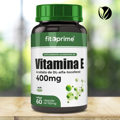 Imagem 2 de 3 de Kit 3 Vitamina E 400mg 400ui Por Cápsula Com 60 Cápsulas