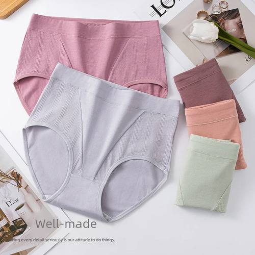Ropa Interior De Mujer De Talla Grande De Algodón De Cintura