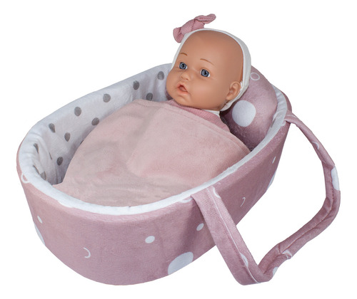 Muñeca Bebe Sofía Con Cuna Y Accesorios