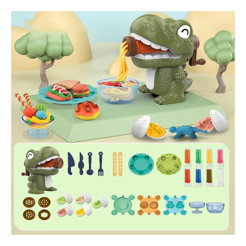 Bake Juegos De Herramientas De Plástico De Dinosaurio 36pcs