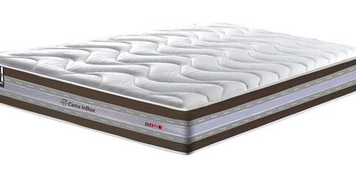 Colchão Queen Firme Molas Pocket Cama Inbox Select Café Cor Marrom