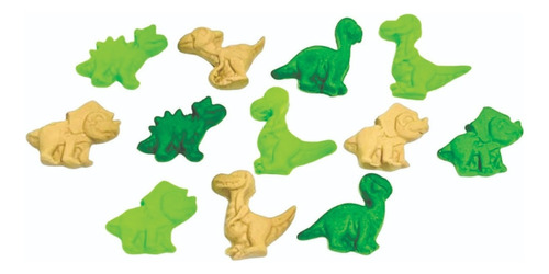 Confeito De Açúcar Mini Dinossauros (393) Com 12 Un - Jady