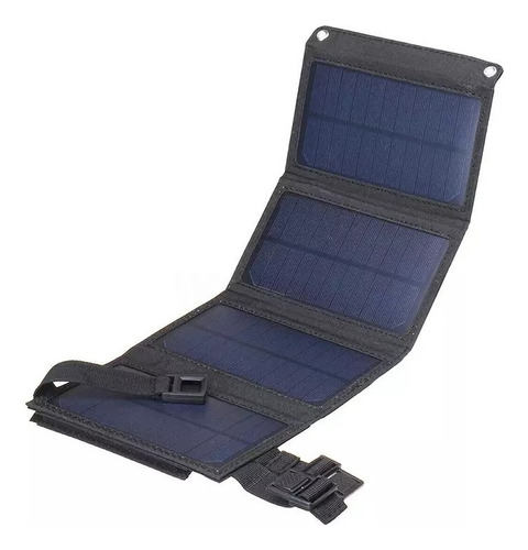 Panel Solar Estacion Carga Cargador Portatil Energia 5v Color Camuflado