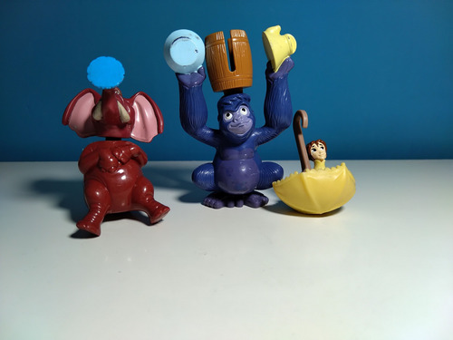 Mini Figuras Tarzan X 3 (jane, Tantor Y Terk) (Usado)