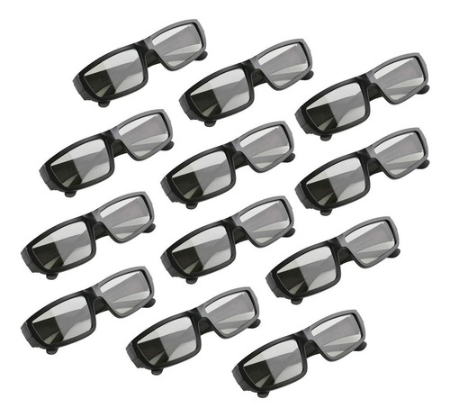Gafas 3d Gelete Pasivas Unisex Para Cine Y Tv 12 Piezas