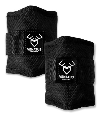 Polainas Deportivas Tobilleras Ajustables 1kg Color Negro