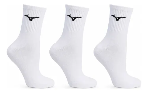 Kit 3 Pares Meia Esportiva Mizuno Cano Médio Original