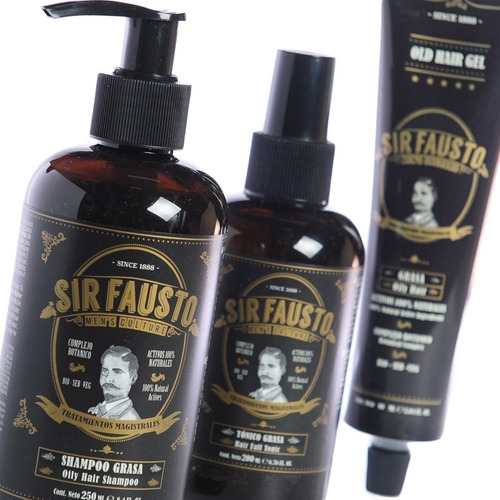 Sir Fausto Magistral Cabello Graso Shampoo Tónico Gel 6c