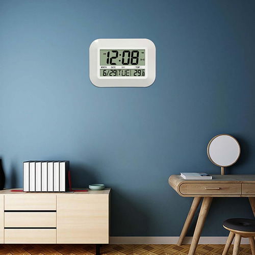 Calendario De Fecha De Visualización De Hora De Reloj De