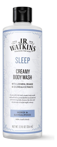 J.r. Watkins Sleep Creamy - Gel De Bao Hidratante Para El Cu