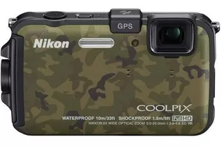 Nikon Coolpix Aw100 Camouflage Impermeable 16 Mp Usada