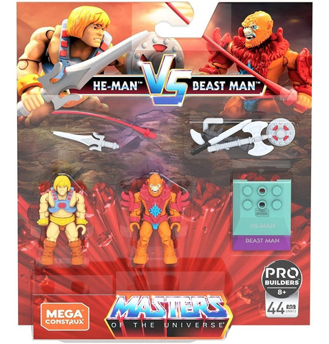 Mega Construx He Man Vs Beast Man - Masters Of The Universe (Usado)