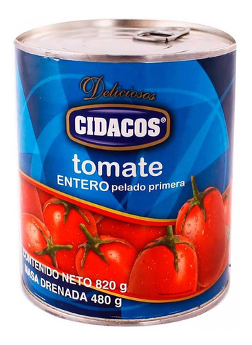 Tomate Cidascos Entero 820g