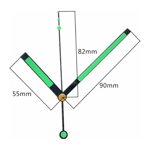 Manecillas de reloj fosforescentes hotsell