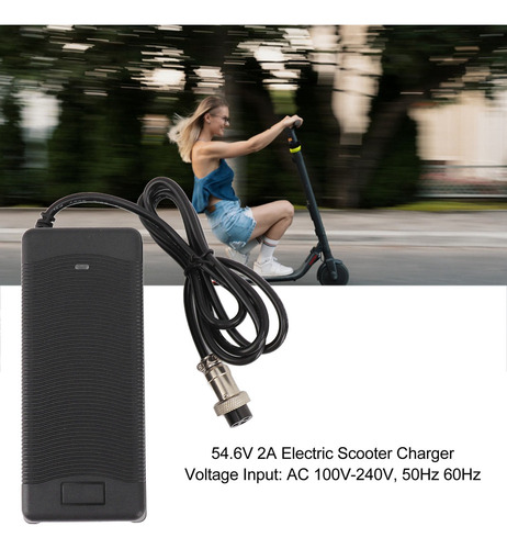 Y S Cargador De Scooter Eléctrico De 54,6 V Y 2 A Con