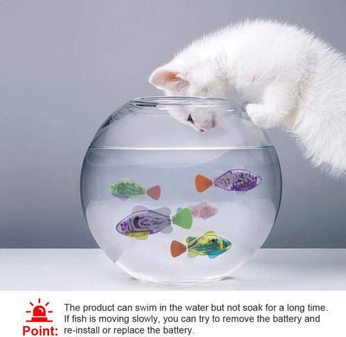 Juguetes Interactivos Con Forma De Pez Robot Para Gato O Per