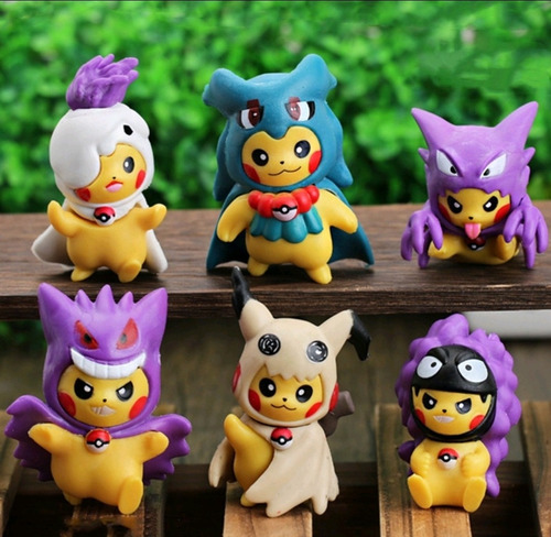 Set 6 Figuras Pokemón 4-6 Cm Nuevas