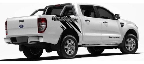 Kit Adesivo Ford Ranger Wildtrak 2015 Faixa Lateral Pret 119 Cor Preto