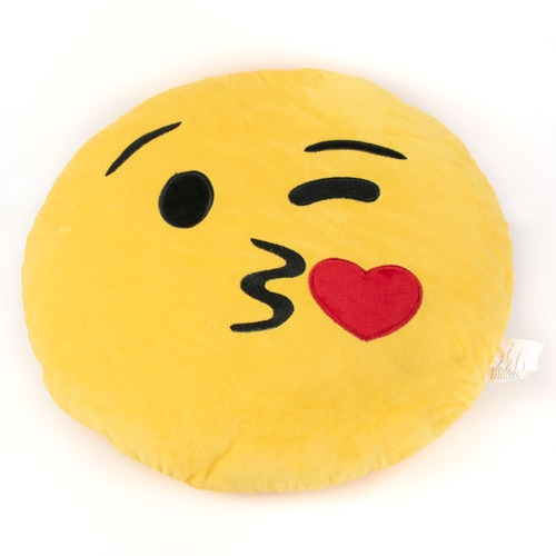 Almohada De Emoji Beso Volado