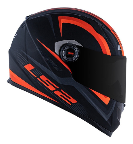 Capacete Ls2 Ff358 Sigma Fosco Laranja