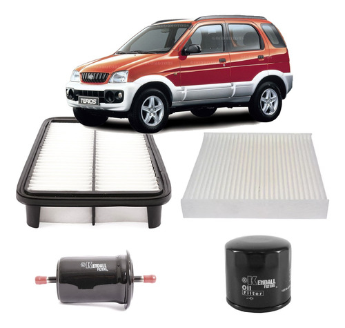 Kit De Filtros Mantencion Daihatsu Terios 1.3 ( 1998-2007 )