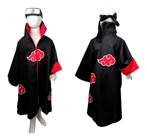 Disfraz Capa Akatsuki Manto Naruto Sasuke Cosplay Boruto 