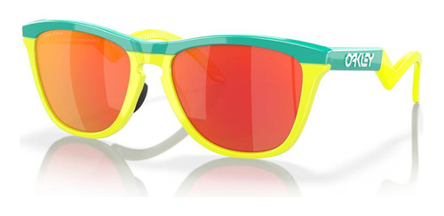 Oculos De Sol Oakley Frogskins Edicao Hybrid Prizm Ruby Cor Amarelo Cor da armação Tennis Ball Cor da haste Tennis Ball