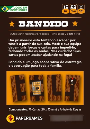 Bandido + 120 Sleeves Personalizados - Jogo De Tabuleiro