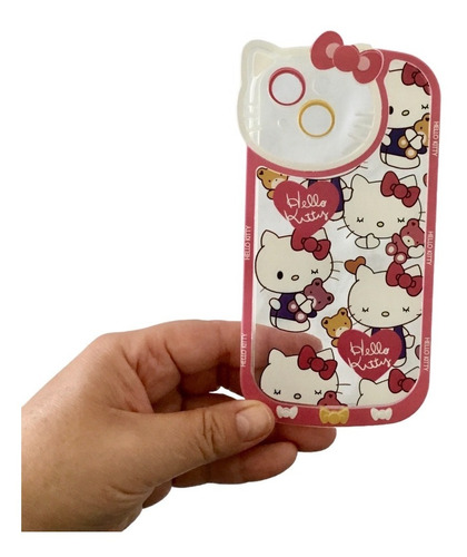 Carcasa Hello Kitty Con Relieve Para iPhone
