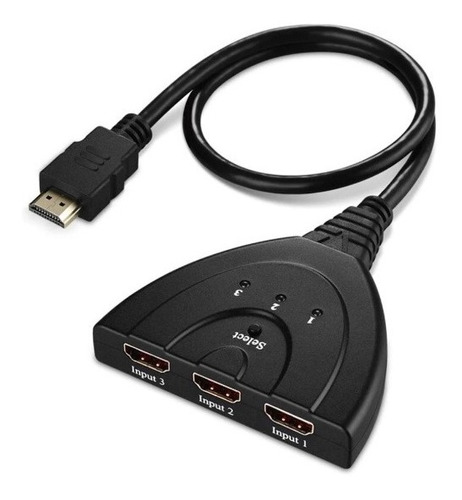 Hub Hdmi  3 Entradas X 1 Salida Con Selector 