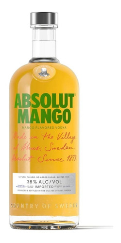 Caja De 12 Vodka Absolut Mango 750 Ml
