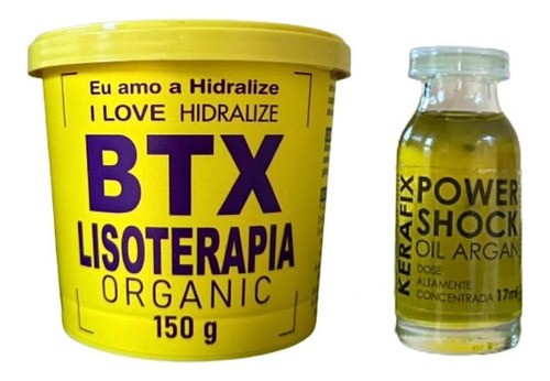 Btx Capilar Lisoterapia Dos Fios S/formol 150g + Óleo Argan