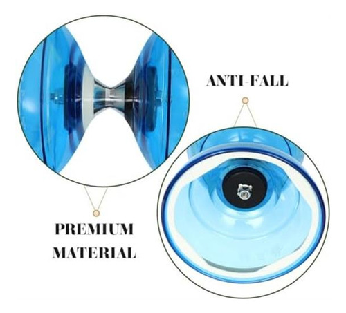 Juguete De Diabolo Triple: Yoyo Chino Transparente Para Y De