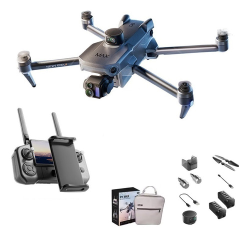 Dron Profesional P7 Max 8k Hdr Plegable Obstáculos Evitación