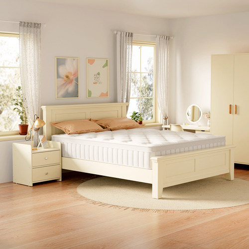 Colchon 2 Plazas Resorte Y Espuma 150x200x25cm