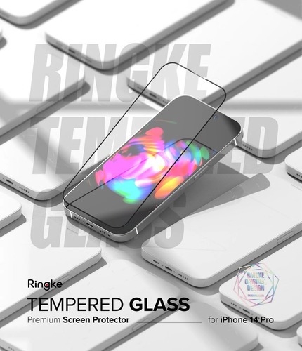 Imagen 7 de 9 de Templado Full Ringke Premium Para iPhone 13 14 Pro Max