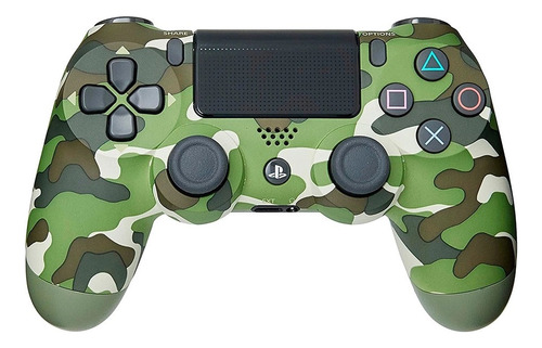 Controle Ps4 Camuflagem Verde Sony Sem Fio