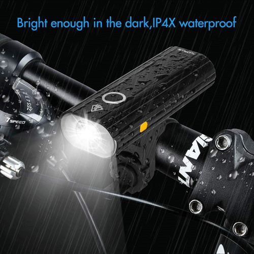 Luz Delantera Trasera Bicicleta Recargable Usb Led Brillante