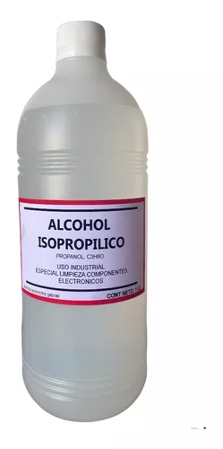 Botella de alcohol isopropílico de 1 Litro - Herramientas y Accesorios -  CTI Electrónica