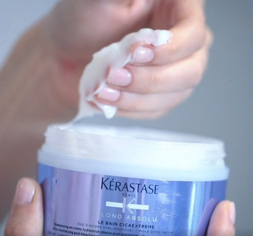 Imagen 4 de 5 de Kerastase Cicaextreme Shampoo En Crema Cab Rubios 250ml