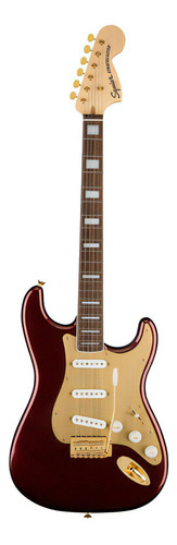 Guitarra elétrica Squier Stratocaster 40 Anniversary Msi Red Color Fingerboard Material Indian Laurel Orientação à mão direita