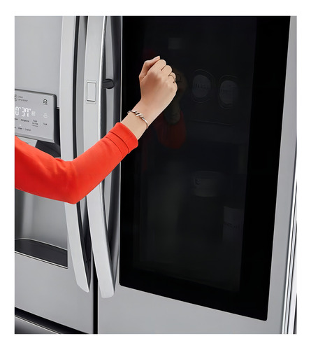 Heladera LG Gm78sxs Instaview Inverter 837lts French Door Color Silver