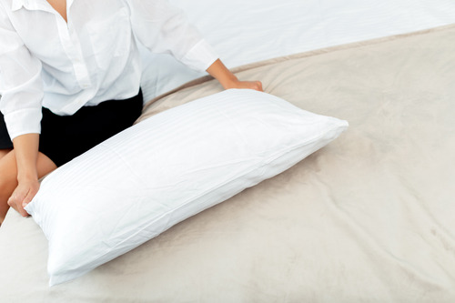 Par 2 Almohadas Pack Victoria Con Cierre Y Fundas