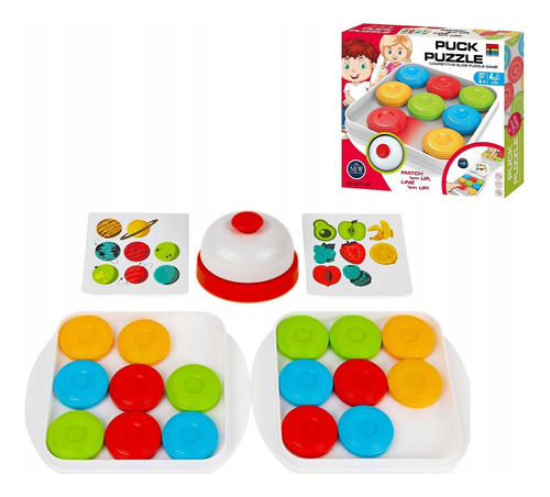 Juego De Mesa Puck Puzzle Replicar Patrones De Colores 