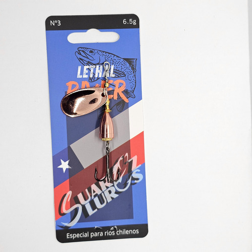 Pack 3 Cucharilla Suarez Lures Clasico Lethal River N3 6.5g
