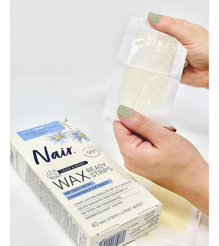 Cera Depilatoria Nair Listones Para Piernas Y Cuerpo - 120