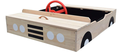 Caja De Arena De Madera Para Automóvil Con Cubierta | Caja D