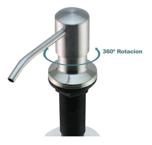 Imagen 2 de 4 de Dispensador De Jabón De Acero Inoxidable Cromado